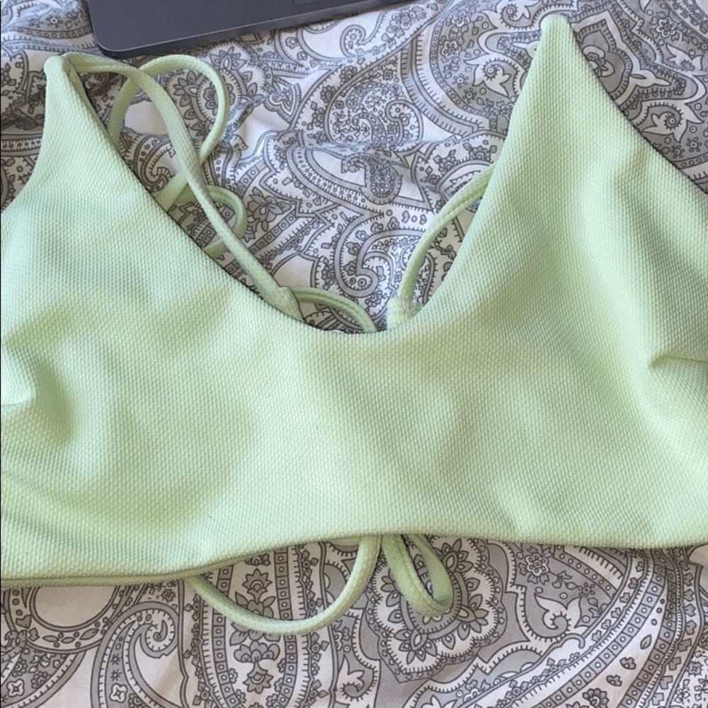 mint green bathing suit top